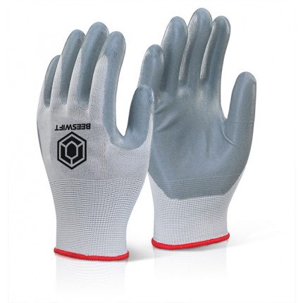 Nitrile Foam Poly Glove pack of 10