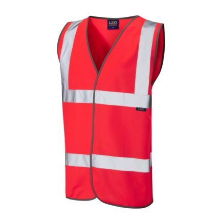 Tarka ISO 20471 Class 2 Waistcoat High Vis Red