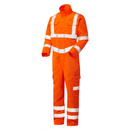 Molland ISO 20471 Class 3 Poly/Cotton Coverall Orange