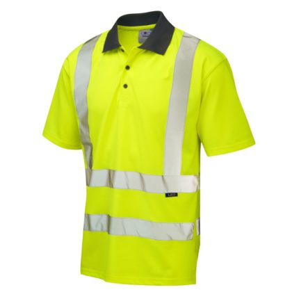 Rockham ISO 20471 Class 2 Coolviz EcoViz®RP Polo Shirt Yellow